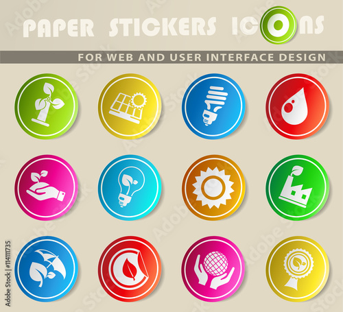 Ecology and recycle icons