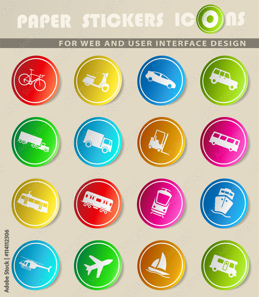 Transportation simply icons