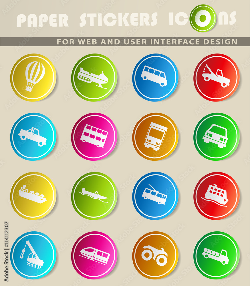 Transportation simply icons Transportation simply icons