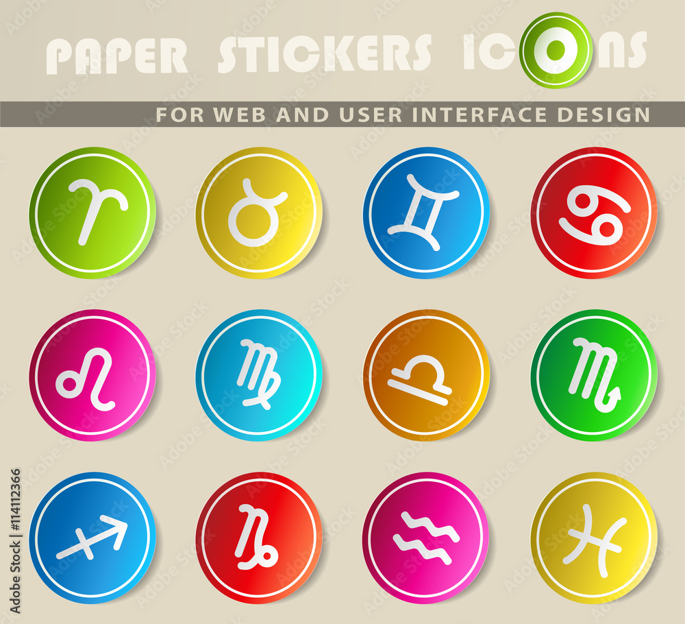 zodiac icons set zodiac icons set