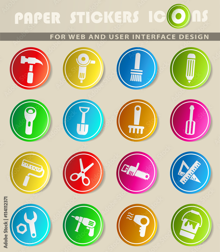 work tools icon set work tools icon set