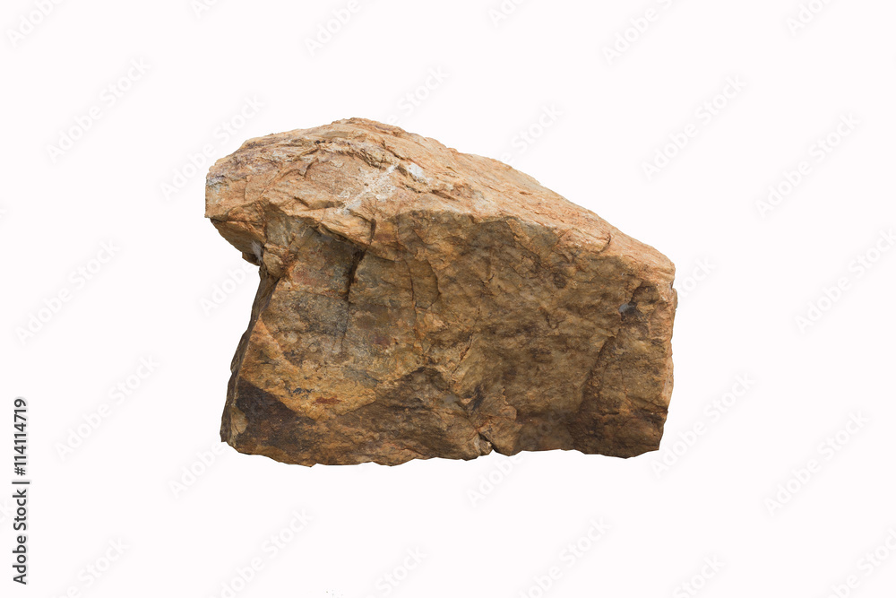 Stone isolated on white background Stone isolated on white background