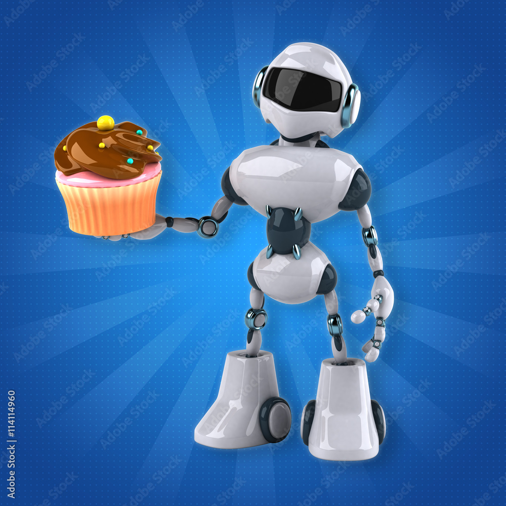 Naklejka premium Robot