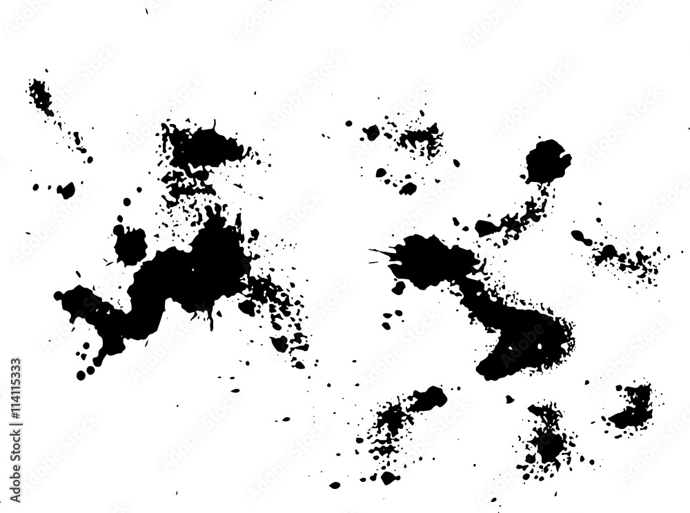 Abstract ink drops background. Black and white vector grunge texture. Abstract ink drops background. Black and white vector grunge texture.