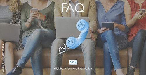 FAQ Frequently Asked Question Help Message Concept
