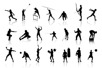 Icons of differents silhouettes