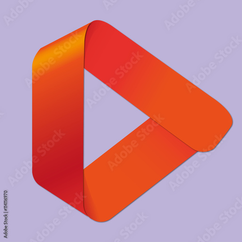 Иконка в виде ленты стрелки вверх, вправо, влево, вниз. Icon in the form of an arrow tape Up, Right, Left, Down