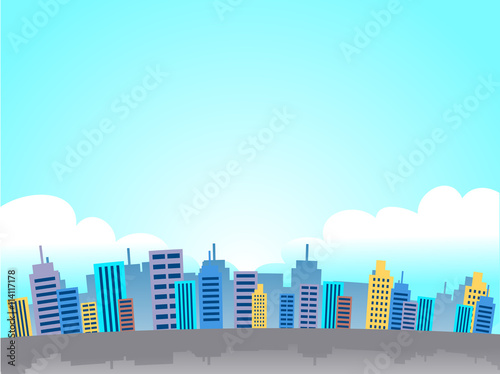 Vector Illustration of City View