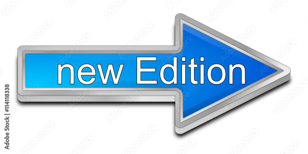 New Edition Arrow Button - 3D illustration New Edition Arrow Button - 3D illustration