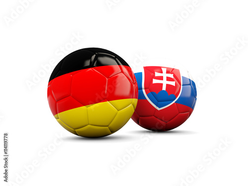 Free Download Germany and Slovakia soccer balls - GFXLoad