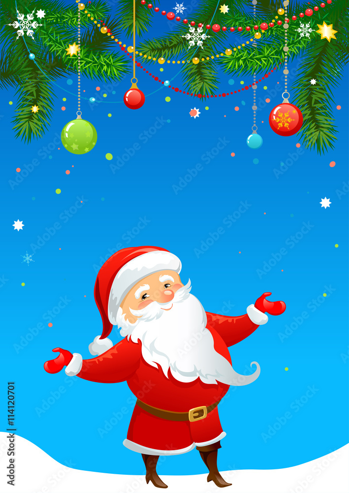 Greeting card with Santa Claus Greeting card with Santa Claus
