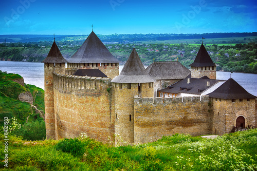 Khotyn castle on Dniester riverside