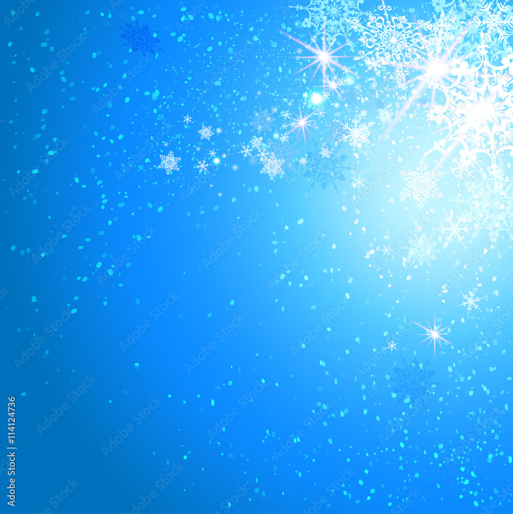 Fototapeta premium Holiday snow card