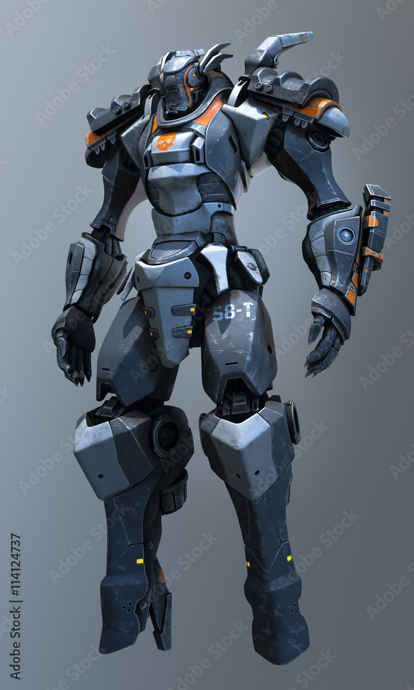 3d rendering of the mech