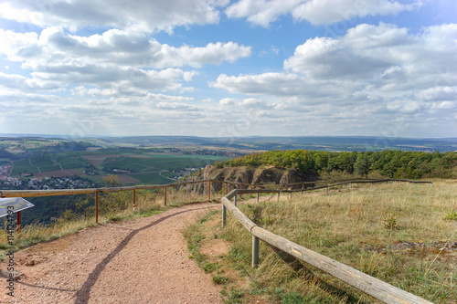 Hiking trails in the late afternoon