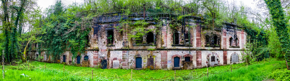 Panoramic view of fort Uhrich, Illkirch