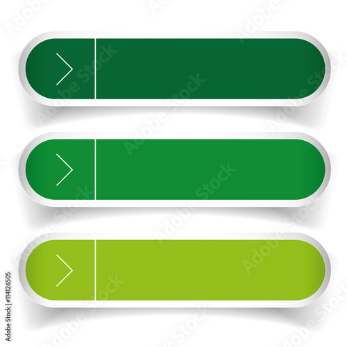 Empty web buttons vector - green