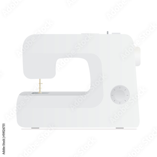 sewing machine on a white background
