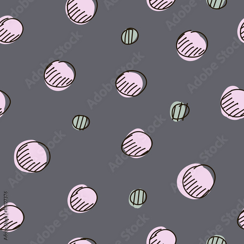 pink drops on gray background