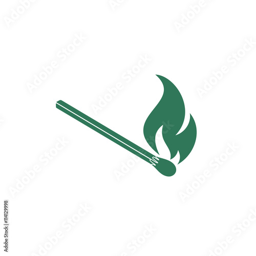 Match fire icon vector. Vector illustration