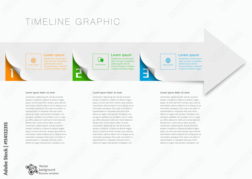 Timeline/ Work Flow #Vector Graphic
