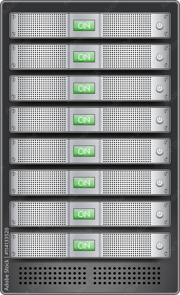 Servers in installed in rack Servers in installed in rack