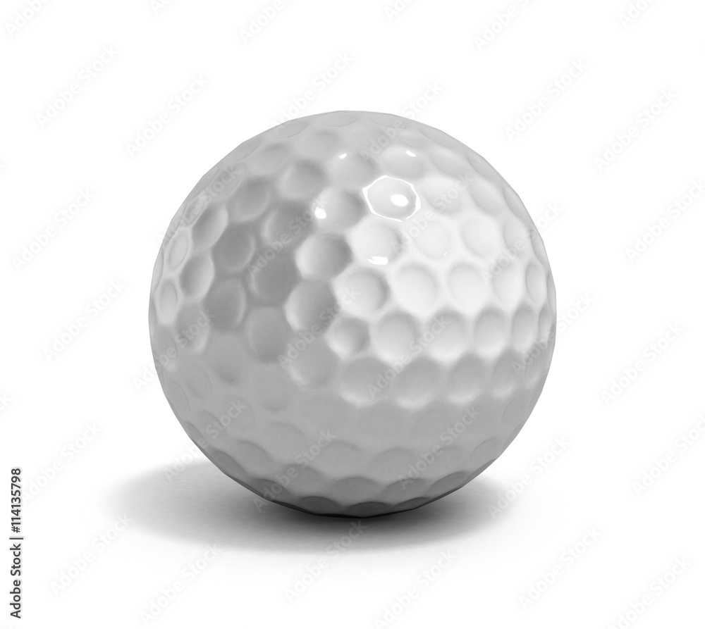 golf ball 3d render on white