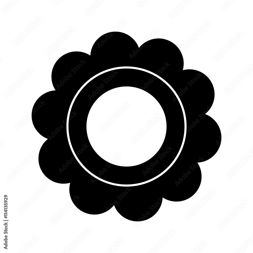 Abstract flowers. Vector black simple icon for web and mobile. Flat style. Abstract flowers. Vector black simple icon for web and mobile. Flat style.