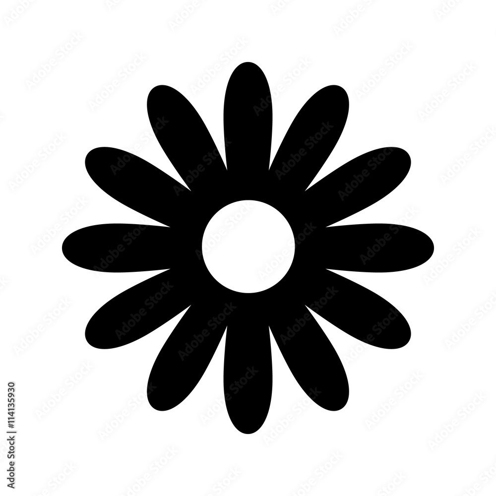 Abstract flowers. Vector black simple icon for web and mobile. Flat style. Abstract flowers. Vector black simple icon for web and mobile. Flat style.