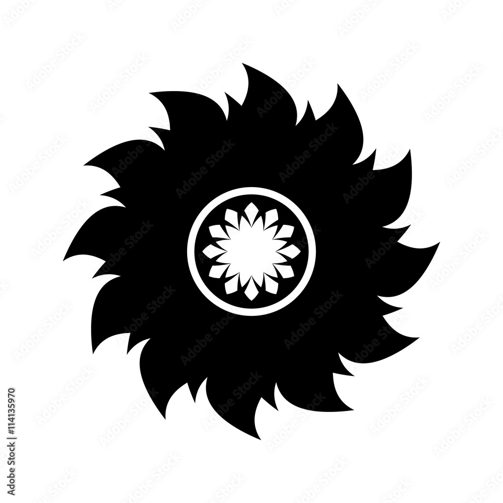 Abstract flowers. Vector black simple icon for web and mobile. Flat style. Abstract flowers. Vector black simple icon for web and mobile. Flat style.