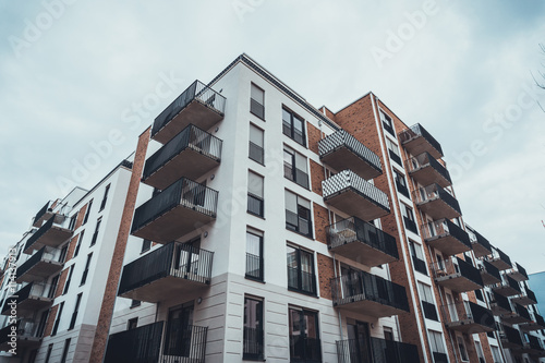 beautiful and modern apartment building