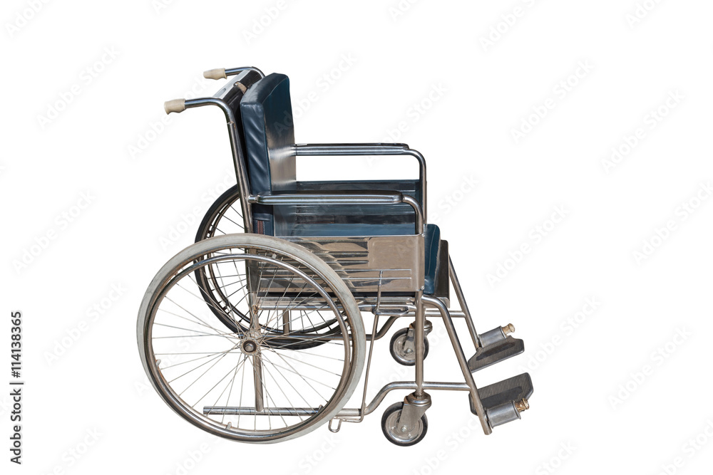 Wheelchair isolated on white background