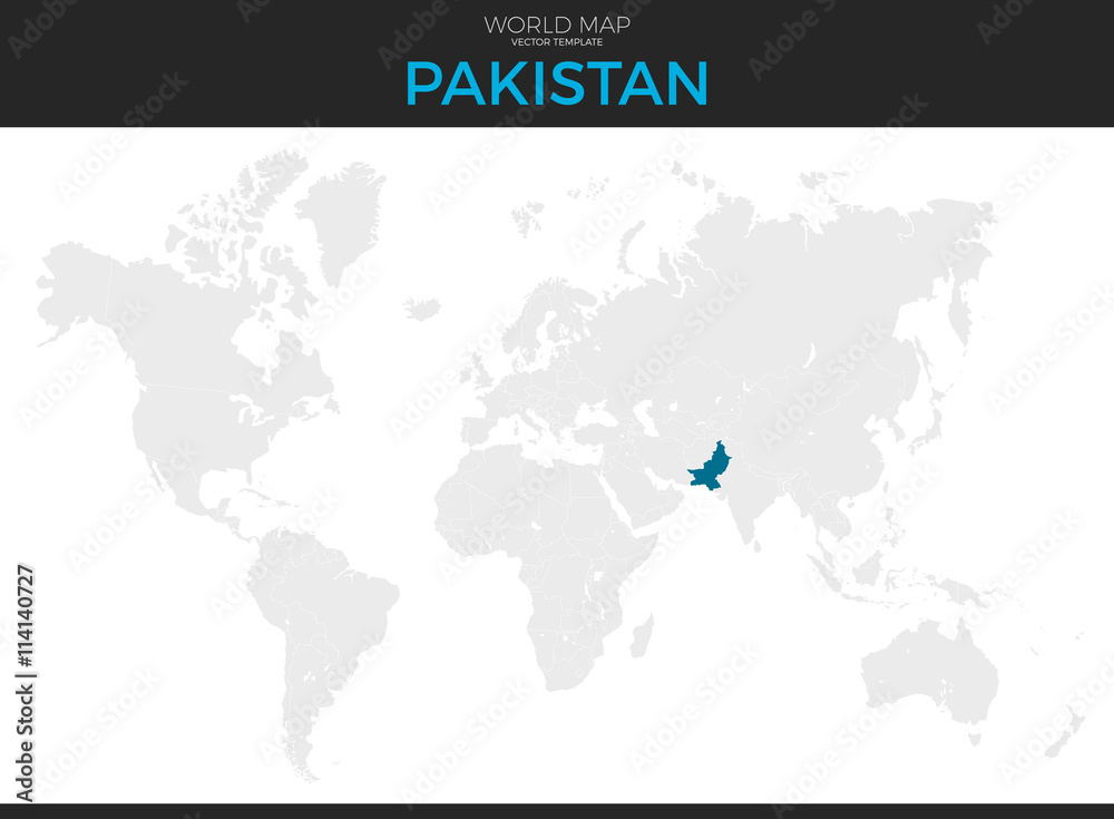 Islamic Republic of Pakistan Location Map Islamic Republic of Pakistan Location Map