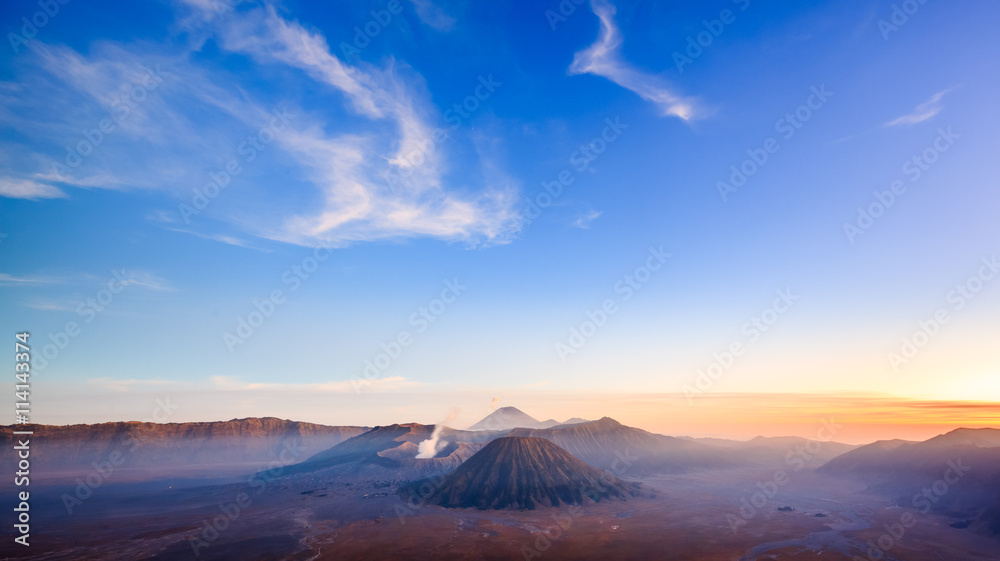 Bromo volcano at sunrise, East Java, Indonesia