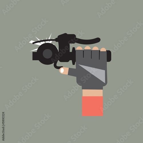 Bicycle Bell Graphic Vector Illustration.
