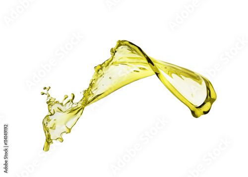 Splash of yellow liquid