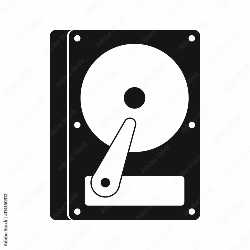 HDD icon, simple style HDD icon, simple style
