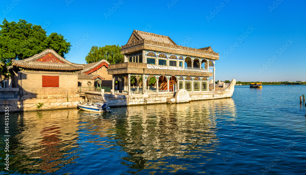 Marble Boat at the Summer Palace in Beijing Marble Boat at the Summer Palace in Beijing