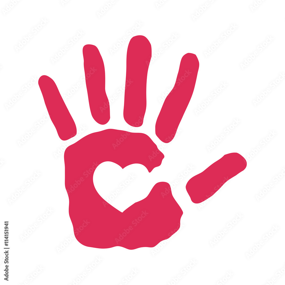 Hand icon. Help design. Vector graphic Hand icon. Help design. Vector graphic