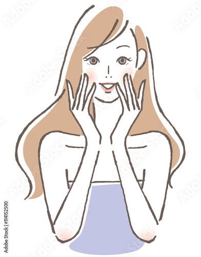 喜ぶ　女性