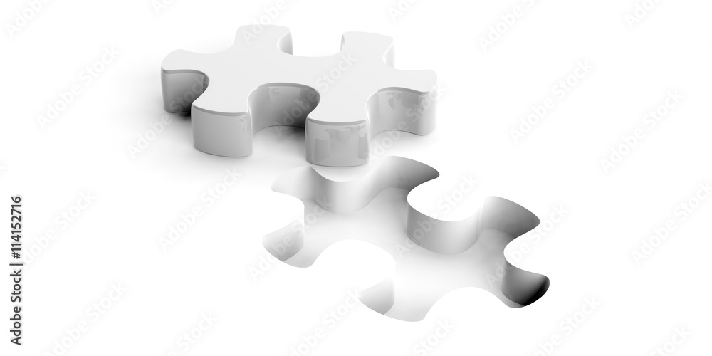 Puzzle piece. 3d illustration Puzzle piece. 3d illustration