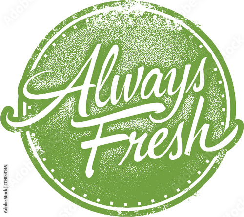 Always Fresh Product Rubber Stamp