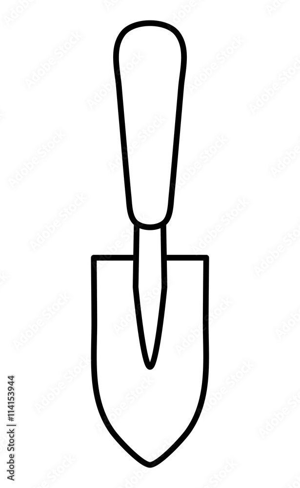 Shovel icon. Gardening design. Vector graphic 