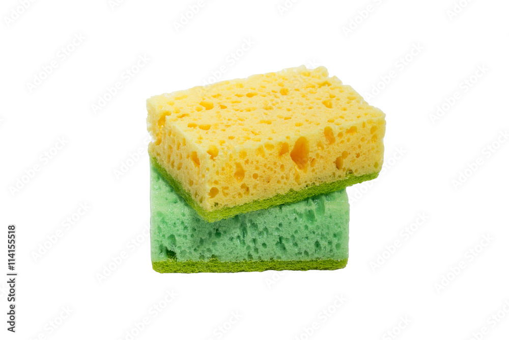 green and yellow sponges green and yellow sponges