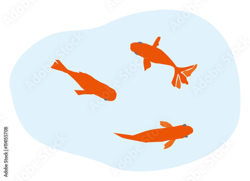 金魚_イラストカット