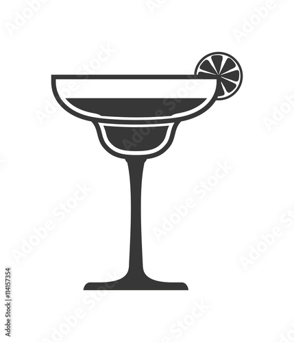 cocktail beverage. Drink design. Vector graphic