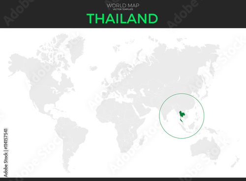 Kingdom of Thailand Location Map