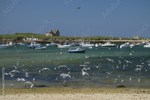 Boote bei Lampaul-Plouarzel, Bretagne