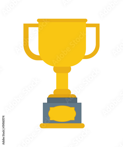 Trophy icon. Winner design. Vector graphic