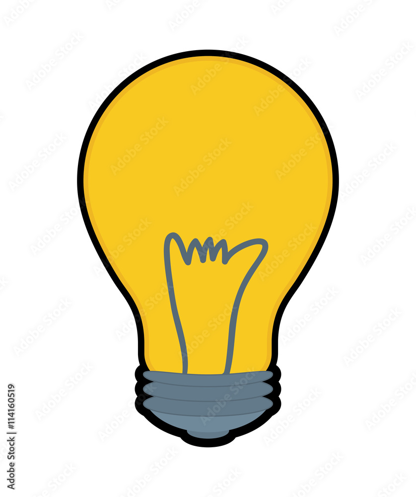 Light bulb icon. Energy design. Vector graphic Light bulb icon. Energy design. Vector graphic